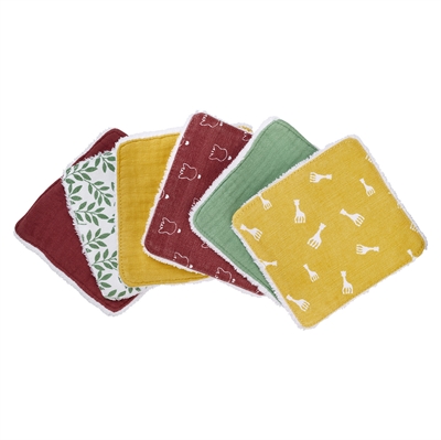 6 washable wipes Sophie la girafe