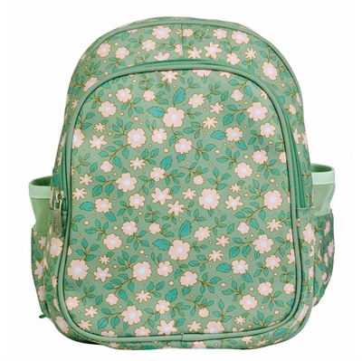 Backpack - Blossoms, Sage (insulated comp.) 