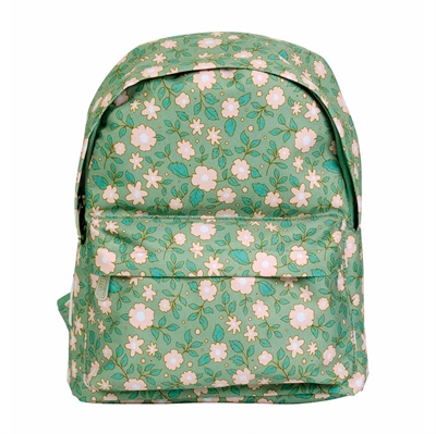 Little backpack - Blossoms, Sage