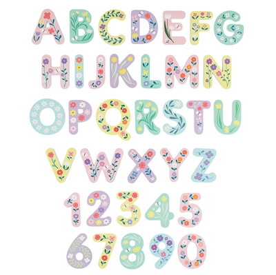 Foam bath Letters Flowers