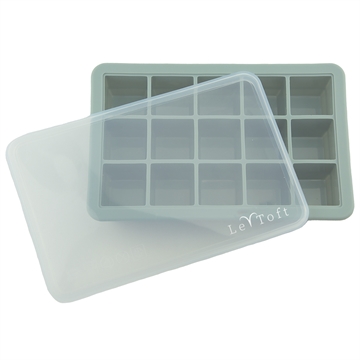 Baby food freezer cubes 15 - Smokey green