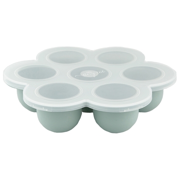 Baby food freezer cubes 7 - Smokey green