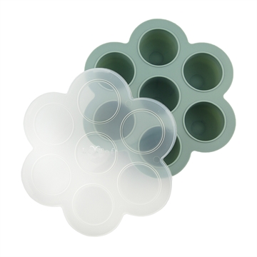 Baby food freezer cubes 7 - Smokey green
