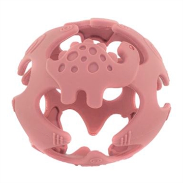 Tiny Tot Silikon Dino Boll Blush