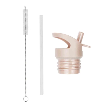 lid, straw & brush set Blossom Pink