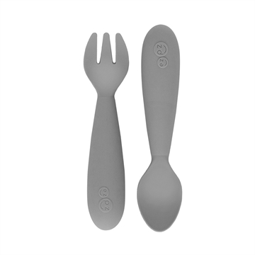 Mini bestickset (Spoon + Fork) - Grey