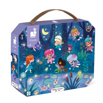 Janod Puzzle Fairies and water lilies, 36 pcs