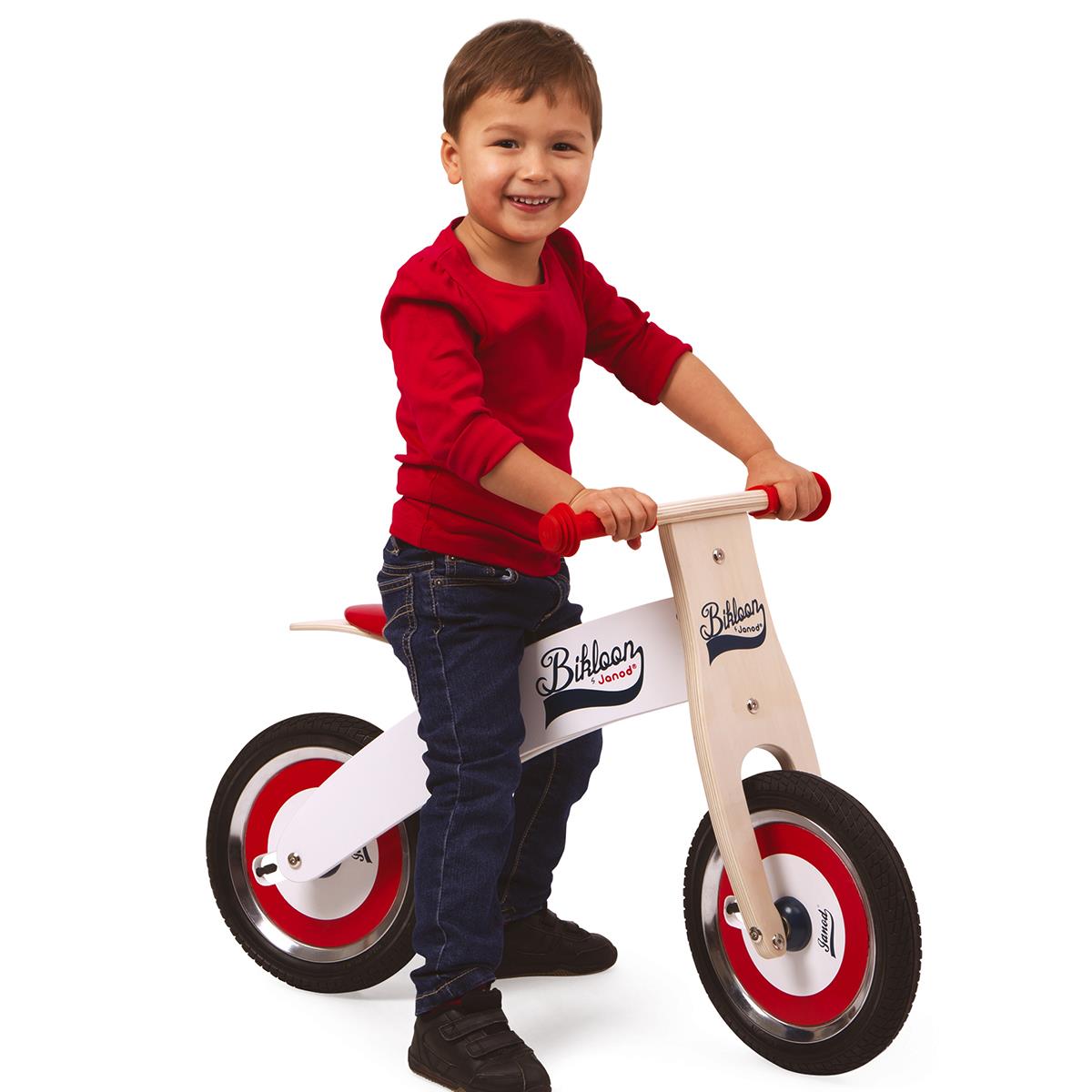 Janod Bikloon Red & White Balance Bike