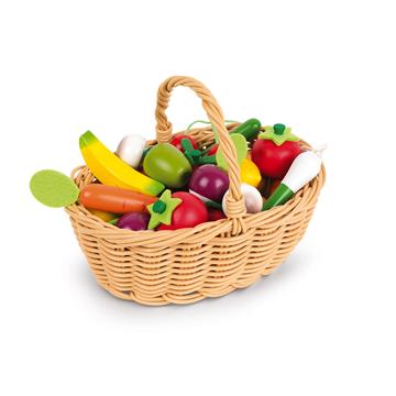 Janod Fruits And Vegetables Basket (24 Pcs)