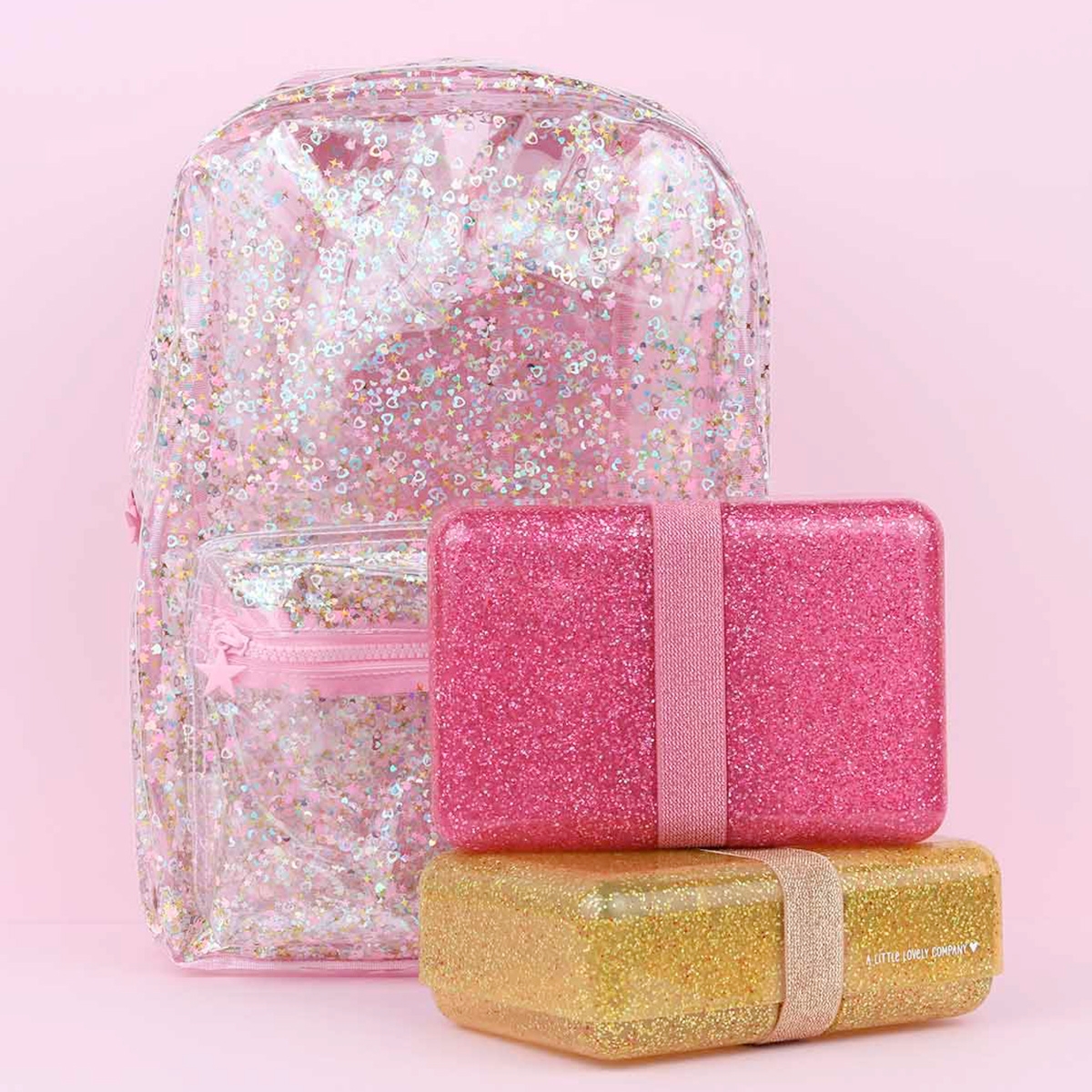 Lunch box Glitter Pink