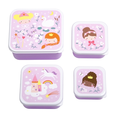 Lunch & snack box set - Princesses