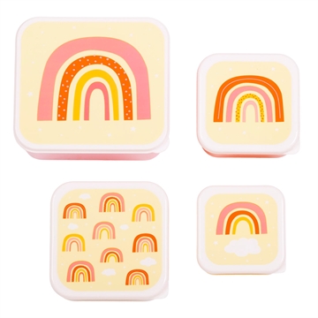 Lunch & snack box set - Rainbows