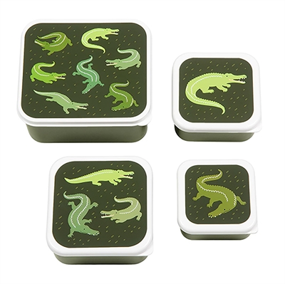 Lunch & snack box set - Crocodiles