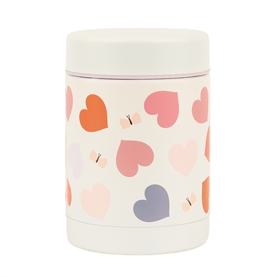 Insulated stainless steel food jar Hearts