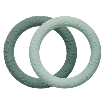Silicone teethers, Leaves - Sage