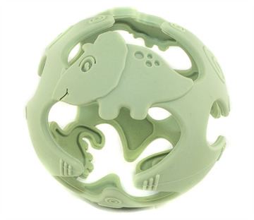 Tiny Tot Silikon Dino Boll Sage