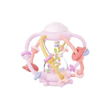 Hour Glass Rattle Pink