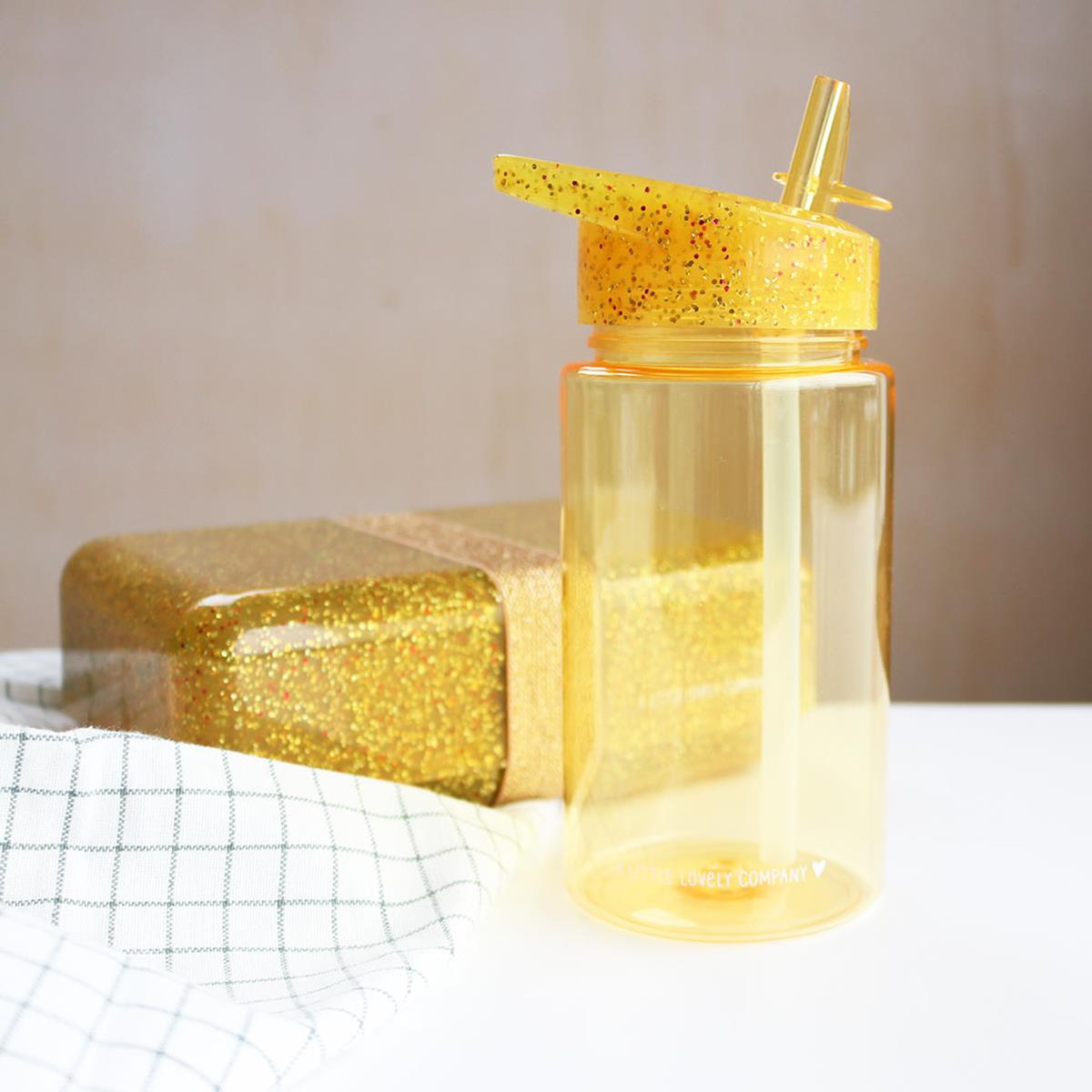 Drink bottle Glitter Gold