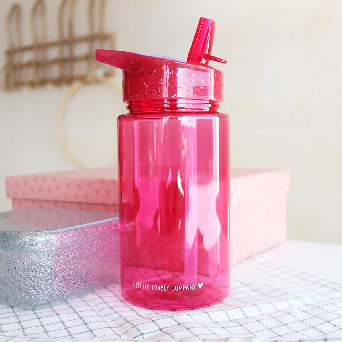 Drink bottle Glitter Pink