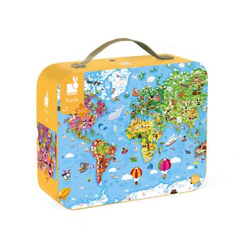 Janod Puzzle World Giant, 300 pcs