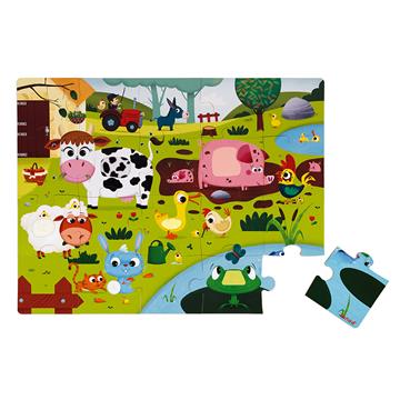 Janod Tactile Puzzle Farm Animals 20 pcs
