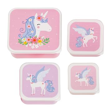 Lunch & snack box set - Unicorn